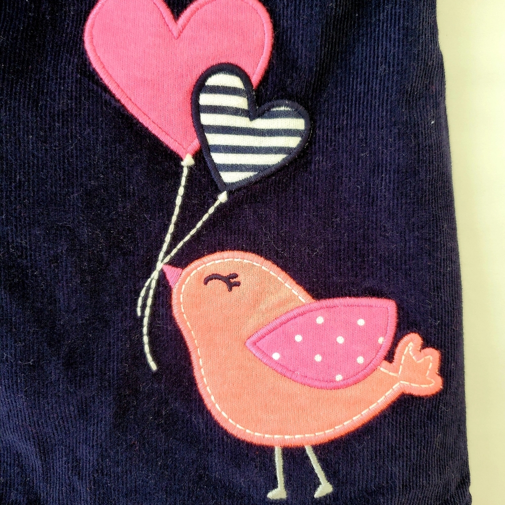 3/$25 Carters bird and heart navy corduroy… - Picture 5 of 6